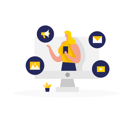 digital marketing illustration